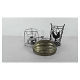 Kitchenwares, includes fondue stand, chicken