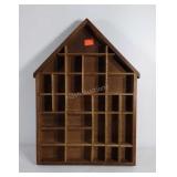 Wooden trinket shelf