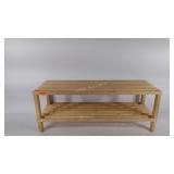Wooden shoe rack