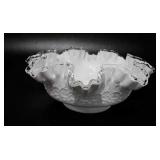 Fenton silvercrest Spanish lace bowl