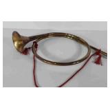 Brass fox hunt bugle horn, 19.5"