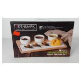 Denmark five piece ceramic and bamboo tapas