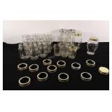 Mason jars and lids