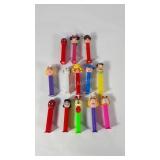 Pez dispensers,  13 various characters including