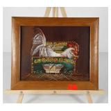 Chicken oil painting on canvas, artist signed,