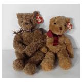 Two TY bears, Bailey and Rumples