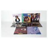 Eight vinyl records, includes The Jets, REO