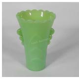 Jadite art deco style vase, 5"