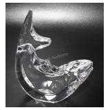 Orrefors Sweden crystal fish, signed