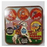 Toys, Marx Lone Ranger target tin, 9.5"x10"