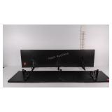 Two wooden wall shelves