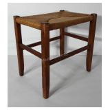 Rushed seat stool, 16.5x12x16.5
