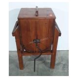 Wooden butter churn, 27"