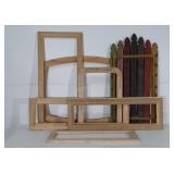 Wooden picture frames, seven total, sizes range: