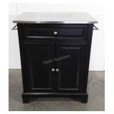 Crosley kitchen island with stainless steel top,