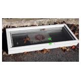 Window, wood framed casement type, 15x32"