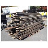 Big pile of Oak Fence Boards, previously used,