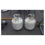 Two gas grill tanks, seller code 3-6