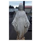 32 inch tall Concrete statue religious figure.