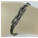 Sterling silver bracelet 7.38 grams 7in
