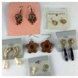 Six pairs of earrings