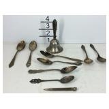 Sterling silver bell and flatware 172 grams