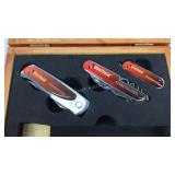 Three Sheffield pocket knives