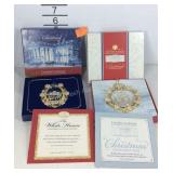 Two the White House ornaments, 2004 and 2002