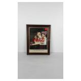 Advertising Coca-Cola framed mirror, 14x18