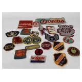 Patch collection,  including Coca-Cola,  Navy and