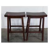 Two pottery barn stools, 27"