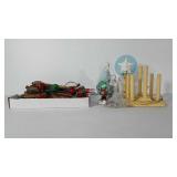 Holiday decor, includes set of bubble lights,