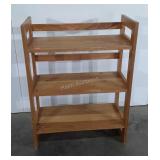 Wooden shoe shelf, 37x12.5x27.5