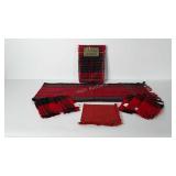 Holiday decor, includes table cloth, table