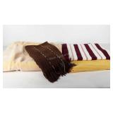 Textiles, three lap throws and a King size Vellux