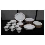 Noritake "Elysee" pattern china, service for six