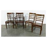 Four heavy weight chairs, one captain (back is