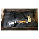 Cox race car track parts and two cars