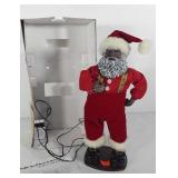 Jingle bell rock Santa, works, 16 in tall