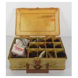 Double sided tackle box  and lures