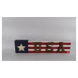 Wooden USA wall decor sign