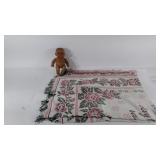 Baby doll (needs cleaned), throw blanket