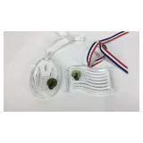 Two Waterford crystal ornaments