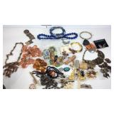 Costume jewelry, brooches, earrings, bracelets