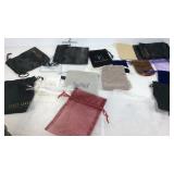 Assorted jewelry bags
