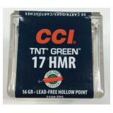 Ammo, tnt green 17 HMR 16gr hollow point