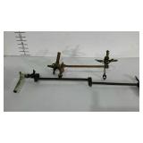 Two copper or brass Victorian style wall mount