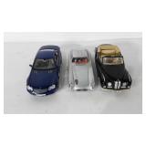 Toys, three cars, includes BMW 502, Mercedes-Benz