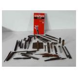 Tools, includes 3/4" flex tube, drill bits, rasp
