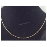 14k gold chain 3.99grams tested 24in